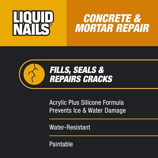 Liquid Nails 10.3 oz Concrete & Mortar Repair Adhesive | Interior/Exterior - Image 2