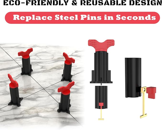 Tile Leveling System, Reusable Tile Spacer Leveling System, Tile Tools - Image 5