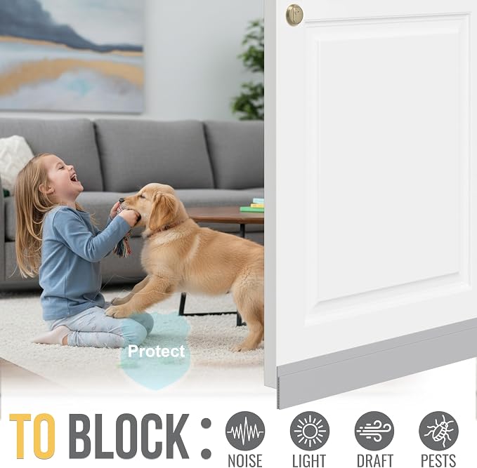 SYIPO Door Draft Stopper for Huge Gap, Adjustable - Image 4
