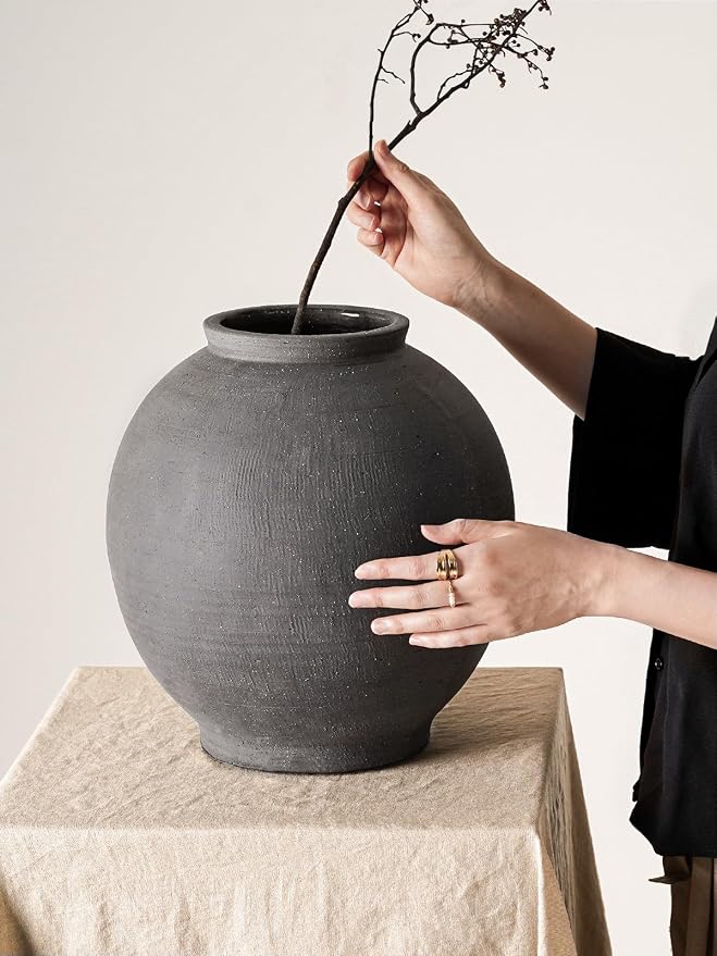 Black Ceramic Vase - Image 6