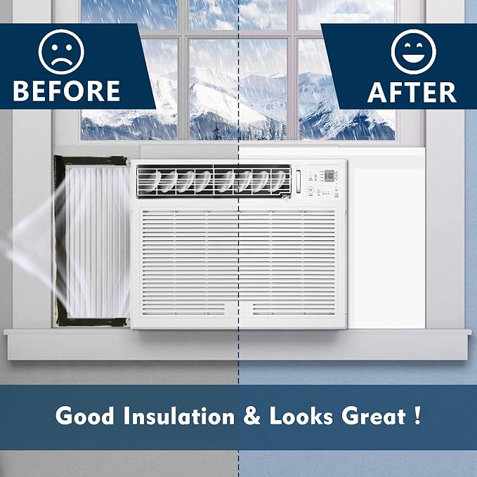 AC Insulation Side Foam Panels for Window AC Unit, Indoor Air Conditioner Cover - Image 5