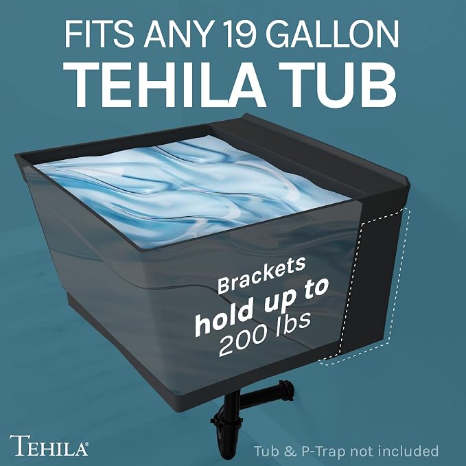 JS Jackson Supplies Tehila Black Wall Mounting Kit - Image 3
