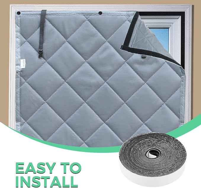 Thicken Cotton Layer Thermal Window Cover 30"x56" | Window Insulation - Image 6