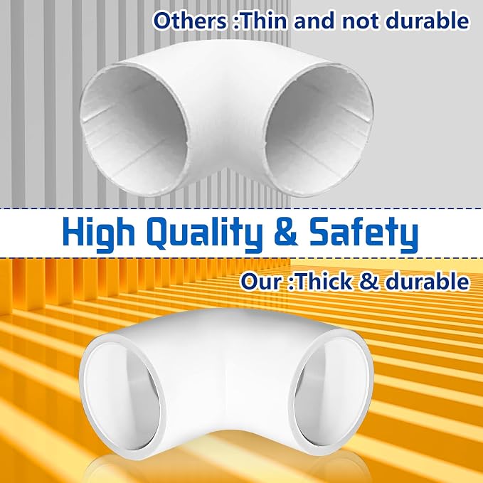 10PCS 1Inch PVC 90 Degree Elbow, 2 Way Right Angle Adapter Fittings, Pipe - Image 5