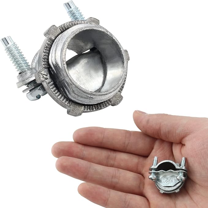 8 Pcs Clamp Cable Connectors, 1/2 Inch + 3/4 Inch - Image 5