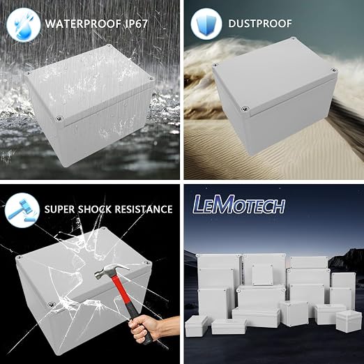 Junction Box IP67 Waterproof Dustproof ABS Plastic Project Box - Image 8