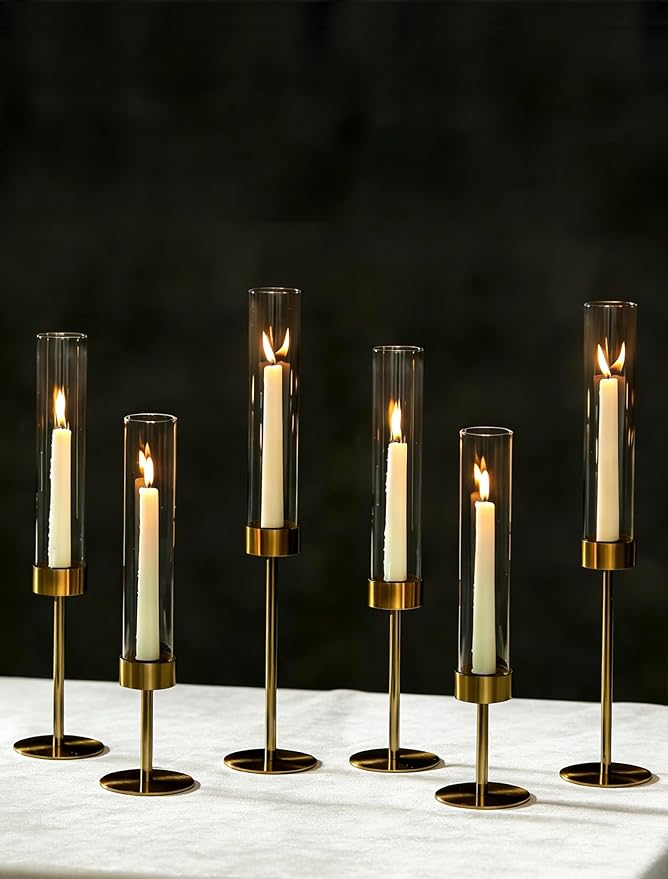 NUPTIO Hurricane Candle Holder for Centerpiece by Nuptio