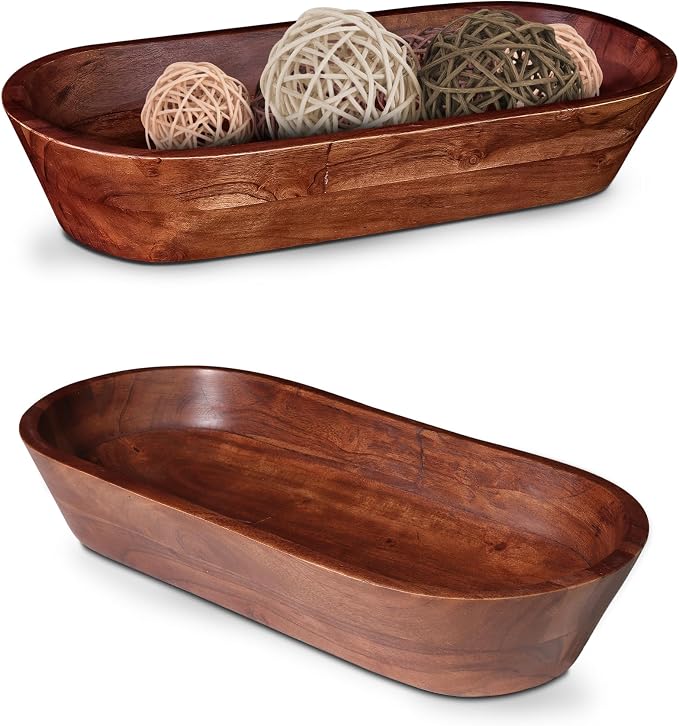 Wooden Dough Bowl - Image 9