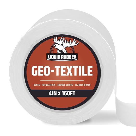 Liquid Rubber Geo-Textile Fabric Roll, 4 Inch x 160 Foot | Quick, Easy Fabric by LiquidRubber