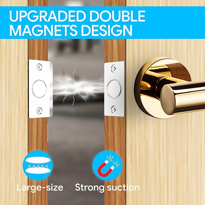 Mousike Door Ball Catch Hardware, Adjustable Hidden Magnetic Ball Catch - Image 2