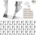 25 pcs 2x4 Joist Hangers with Screws, Galvanized Face Mount Hurricane Tie | by Oscorna