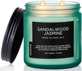 M&SENSE Sandalwood Jasmine Home Scented Candles, 11.6oz Organic Soy Wax | 70 by MSENSE