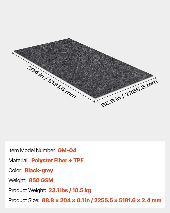 VEVOR Car Garage Mat, Shields Against Water, Durable Slip-Resistant Floor Cover - Image 7