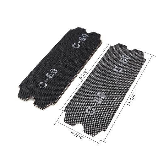 SCOTTCHEN Drywall Sanding Screen Mesh Sheet 4-3/16" x 11-1/4" Grit #60-12pcs - Image 2