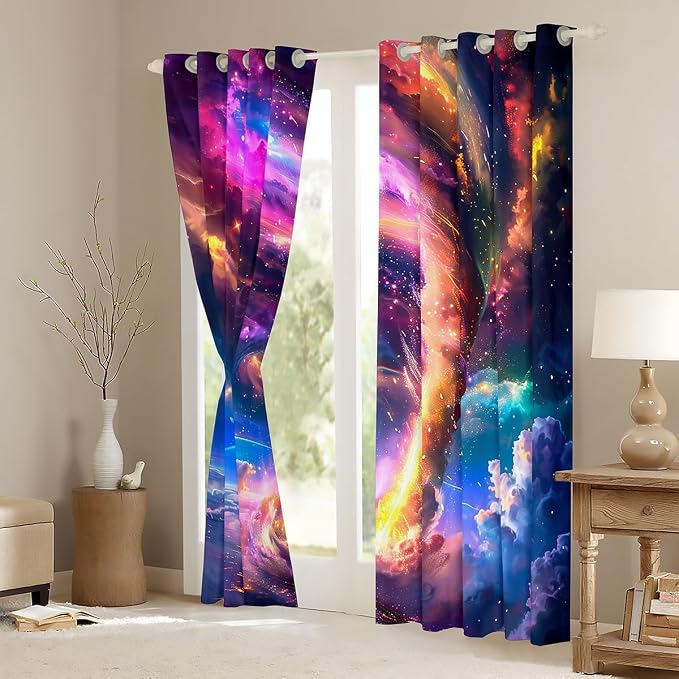 jejeloiu 3D Tornado Blackout Shades Window Treatments Natural Disaster Window - Image 3