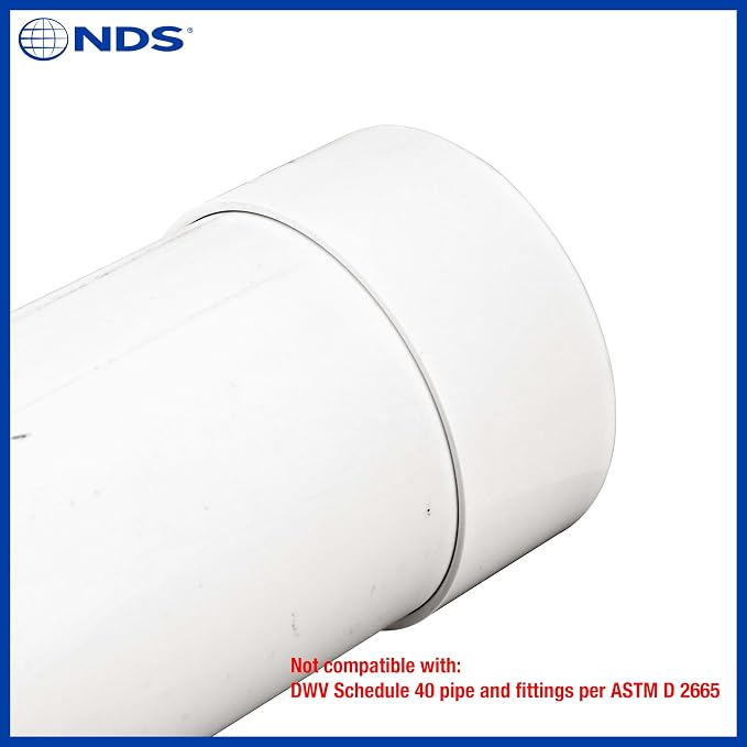 NDS 6P06 PVC S&D Cap, Makes Solvent-Weld Connections, - Image 6