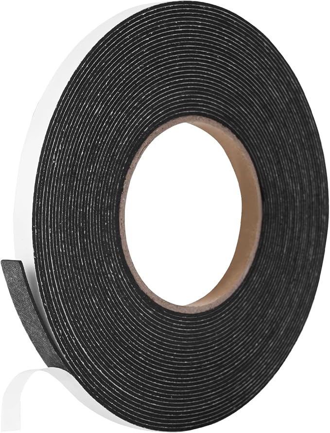 Kikerike Self Adhesive Foam Tape Weatherstrip 1/4In x 1/16In x 33Ft High by Kikerike