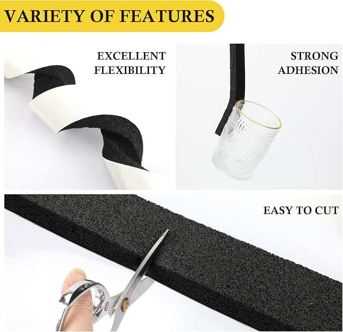 fowong Wide Foam Weather Stripping Tape, Windows and Ac Units, Helps - Image 3
