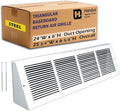 Fits 24x6 Duct Opening | Steel Triangular Baseboard Return Air Grille by Handua by Handua