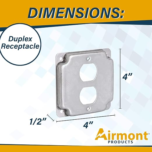 1-Gang Duplex Receptacle Electrical Box Cover - Image 5
