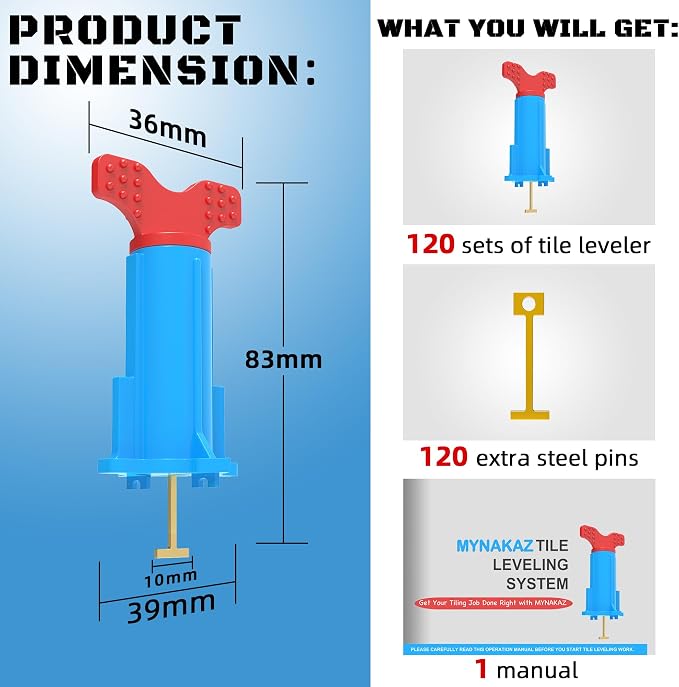 Reusable Tile Leveling System, Floor Leveler Self Leveling Compound, Tiling - Image 7