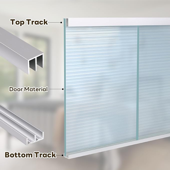 Aluminum Sliding Door Track Set - Image 3