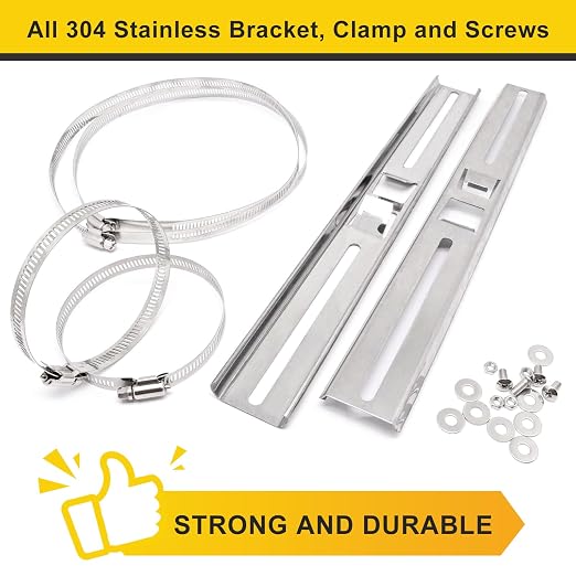 Pole Mounting Kits for Junction Box, Stainless Steel Pole Mount Bracket - Image 5