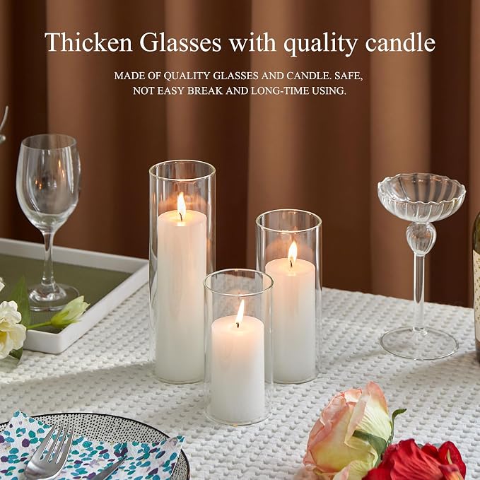 Set of 24 White Pillar Candles - Image 6
