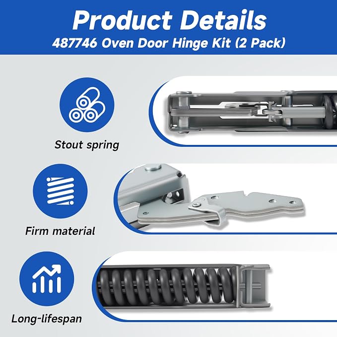 00487746 00414511 Oven Door Hinge | 00487746 Door Hinge Compatible - Image 2