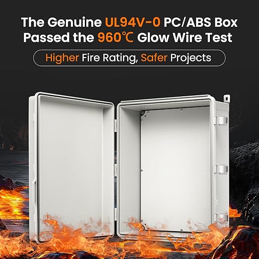 QILIPSU UL94-V0 Outdoor Electrical Box 20.3"x16.4"x7.9" Waterproof Junction Box - Image 2