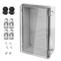 Electrical Box, IP67 Waterproof Hinged Clear Cover Stainless Steel Latch by LeMotech