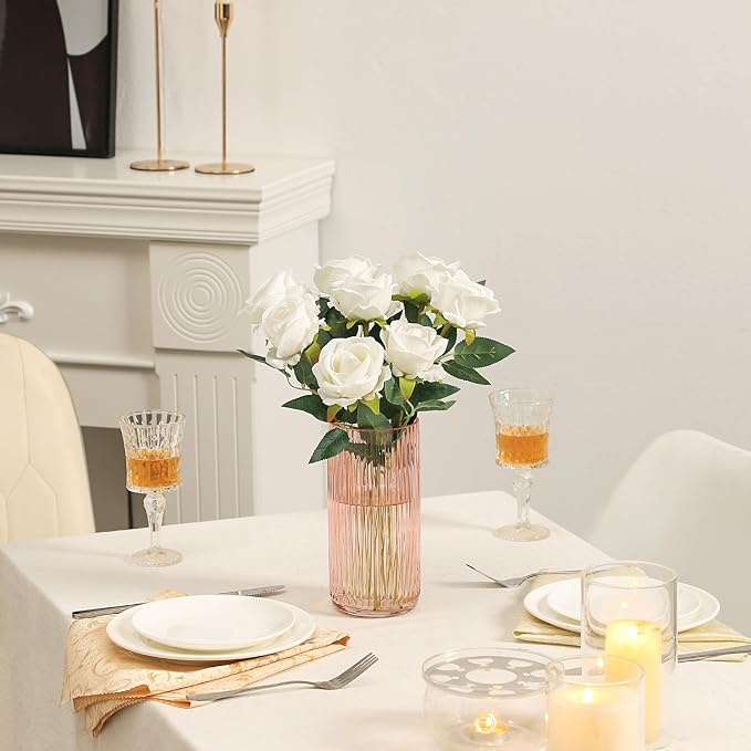 Ribbed Glass Vase, Flower Vases - Image 5