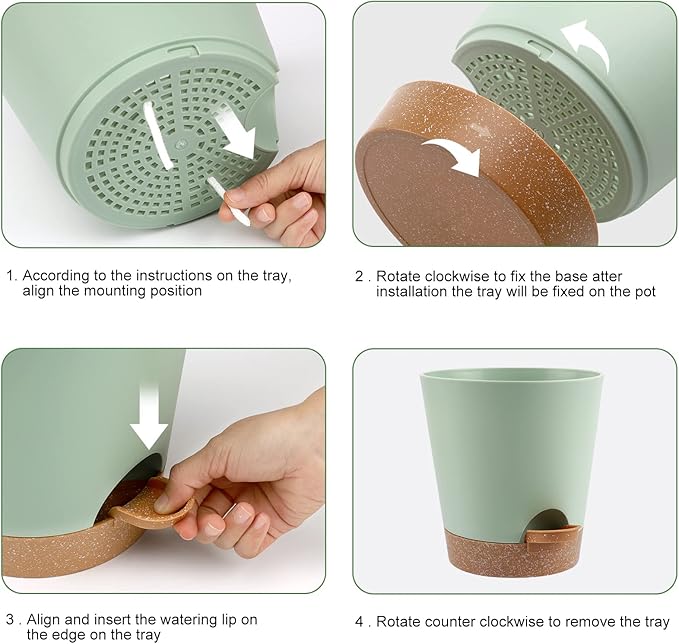 YNNICO Indoor Self Watering Planters - Image 2