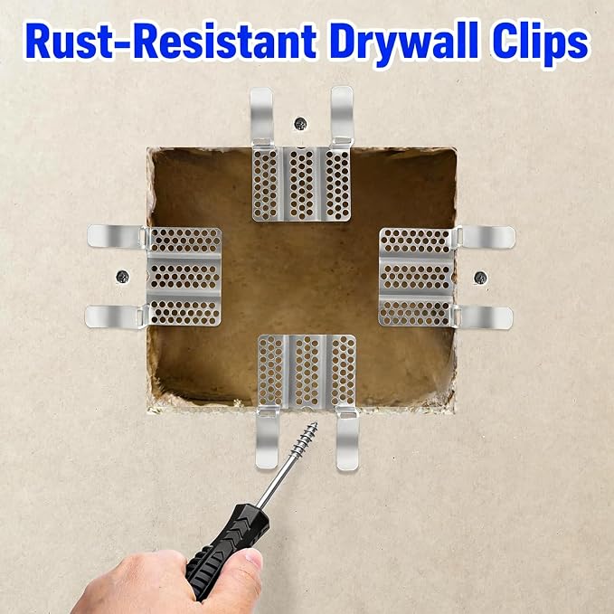 16 Pack Drywall Repair Clips, 1/2 inch Drywall Fastener Clip - Image 4