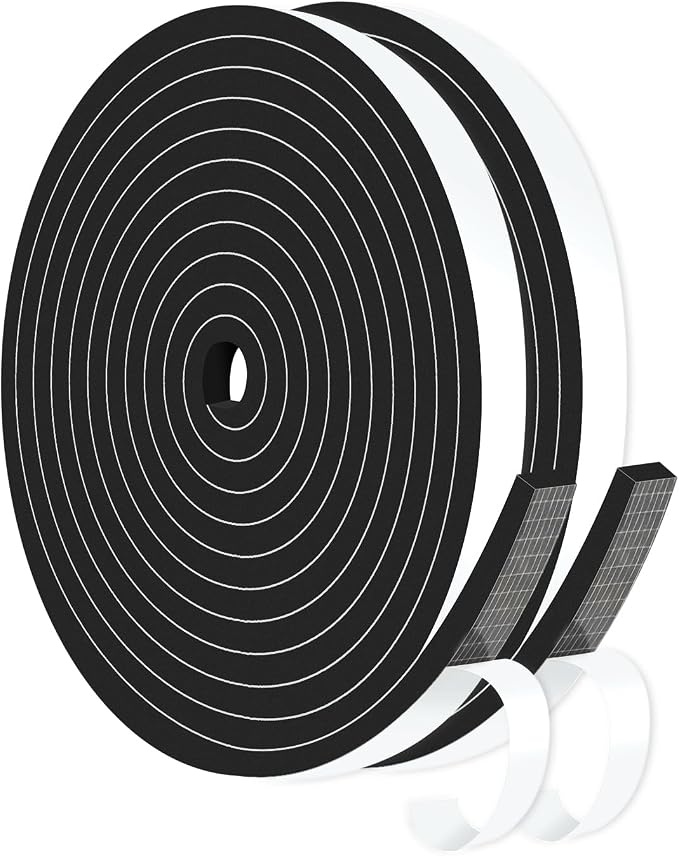 Door Weather Stripping, for Door and Window, 1/2 in x 1/4 in x 26Ft | Door Seal by MIKONIYA