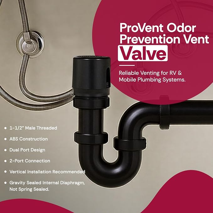The 1-1/2" Male Threaded ProVent Venting Solution Air Admittance Valve AAV - Image 2