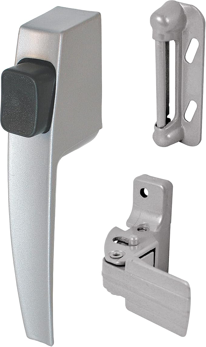 Prime-Line K 5006 Screen/Storm Door Push Button Latch Set, Single Pack | w/ by Prime-Line