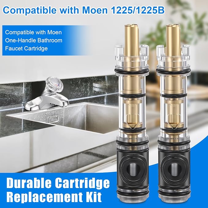 2 Pack Dual Seal Cartridge Replacement Compatible - Image 3