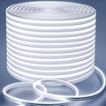 Lamomo LED Strip Lights 49.2FT White, Waterproof Silicone Flexible Neon Rope by Lamomo