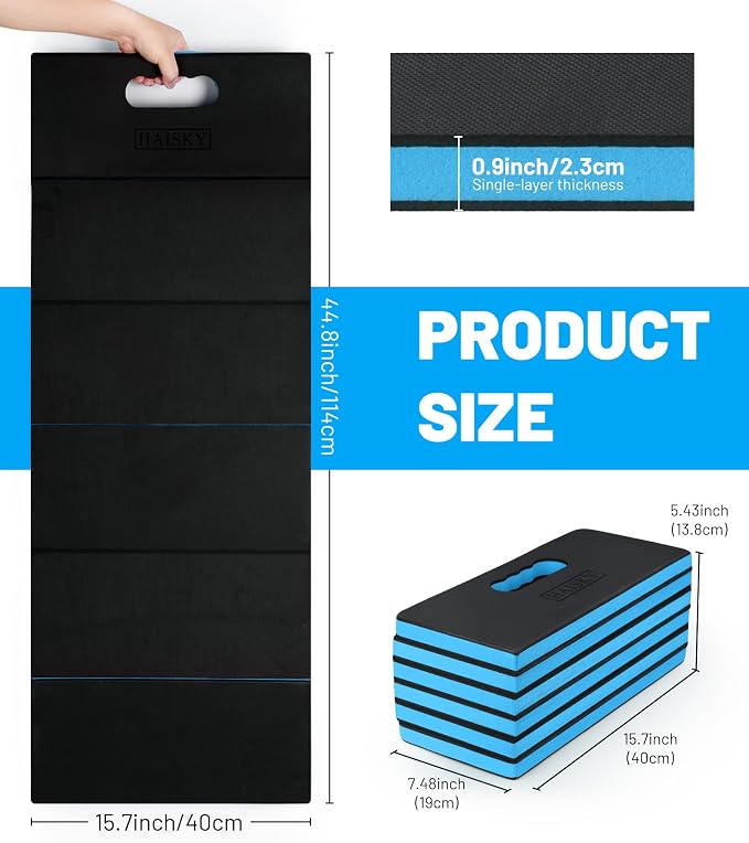 Foldable Mechanic Mat Kneeling Pad, 0.9" Extra Thick EVA Foam - Image 2