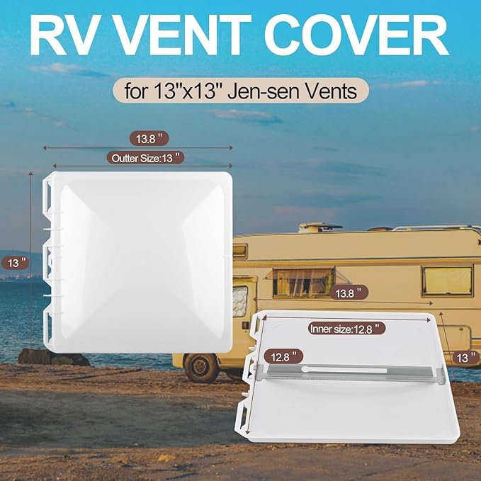 Wadoy 13" x 13" RV Vent Cover/Lid Compatible - Image 2