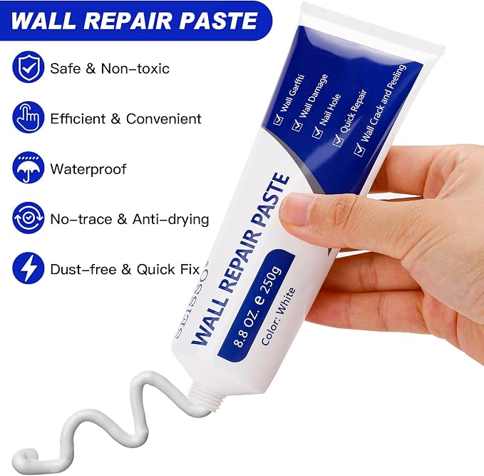 SEISSO Drywall Repair Kit, 500 g Wall Mending Agent- 2 Pack, Wall Spackle - Image 6