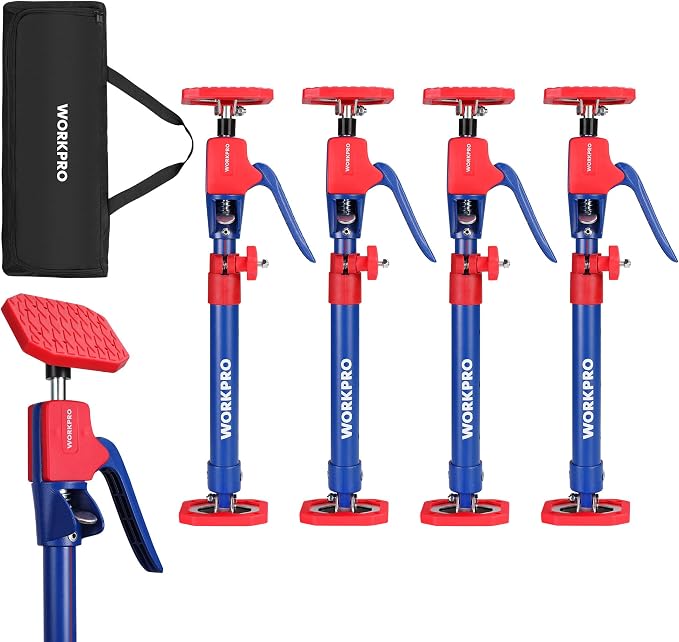 WORKPRO Cabinet Jacks, 18-1/2" to 29-1/2" Adjustable Support Pole, ±65° by WORKPRO