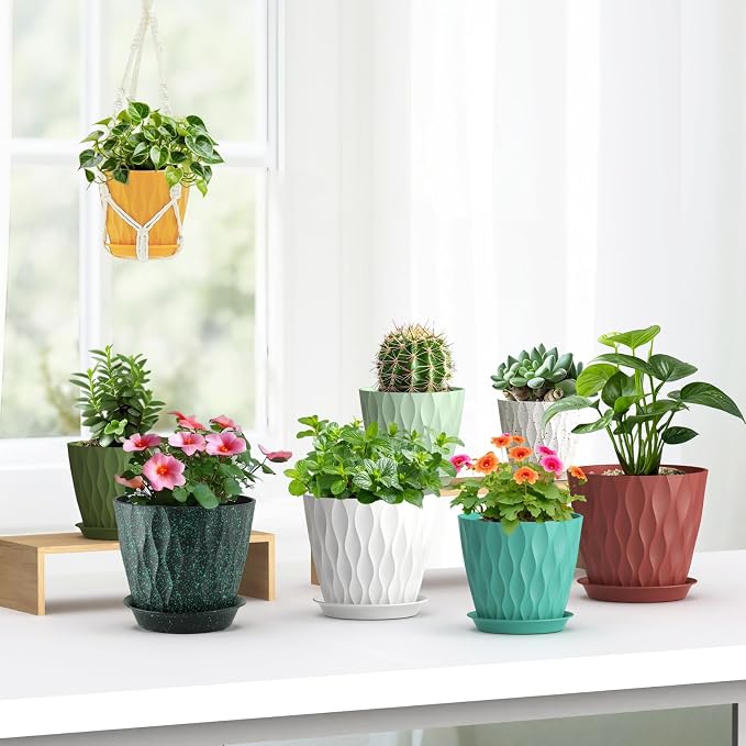 Meowell 7/6.5/6/5.5/5/4.5/4 inch Plant Pots - Image 3