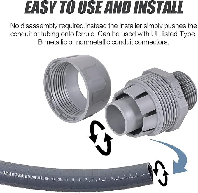 Liquid Tight Connector 1/2 in - Image 5