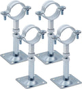 4pcs Wall Mount Pipe Supports 32mm Ceiling Mount Pipe Bracket Clamps Metal Ring by Mewutal