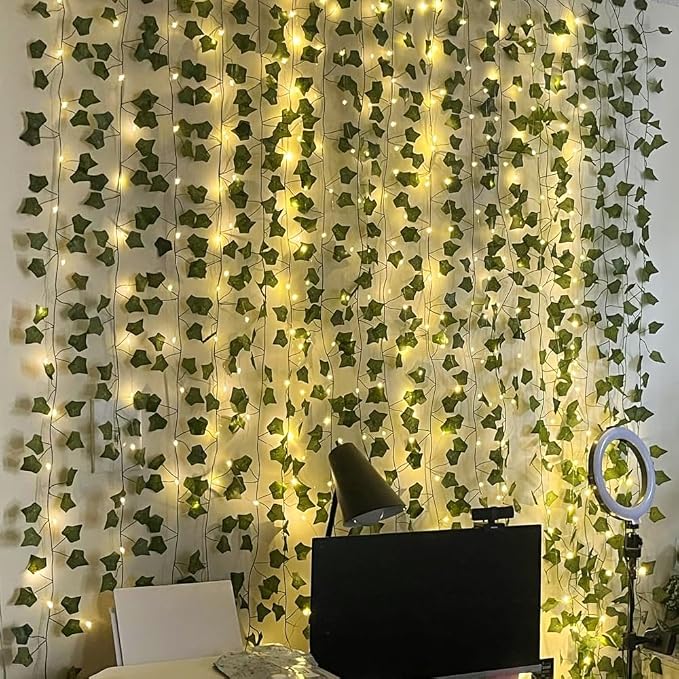 RECUTMS Fake Wall Curtain Ivy Vines - Image 5