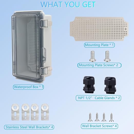 IP67Junction Box, ABS Plastic Outdoor Waterproof Box Electrical Enclosure - Image 5