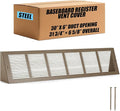 Honeydak 1 Pack Baseboard Register Vent Covers 30" x 6" Duct Opening by Honeydak