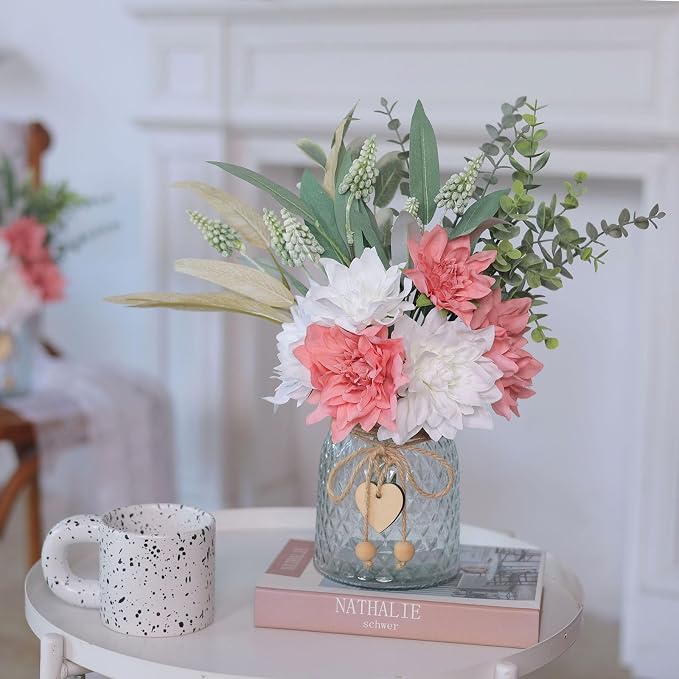 14.5" Artificial Dahlia Flowers - Image 2